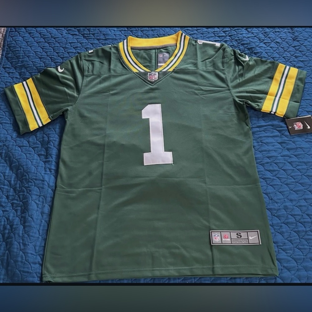 Packers Green and Yellow Number 1 Jersey